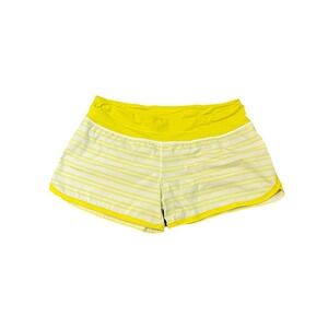 Lululemon Groovy Run Short Womens 12 Twin Stripe Sizzle Lightweight Tulip‎ Lined